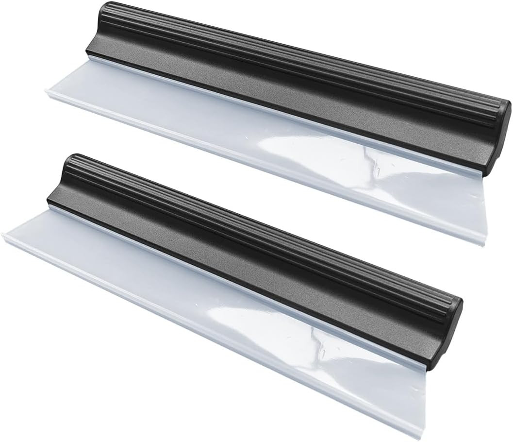 2PCS Automotive Squeegee, 10 Inch T-Bar Water Blade Squeegee for Drying, Flexibl