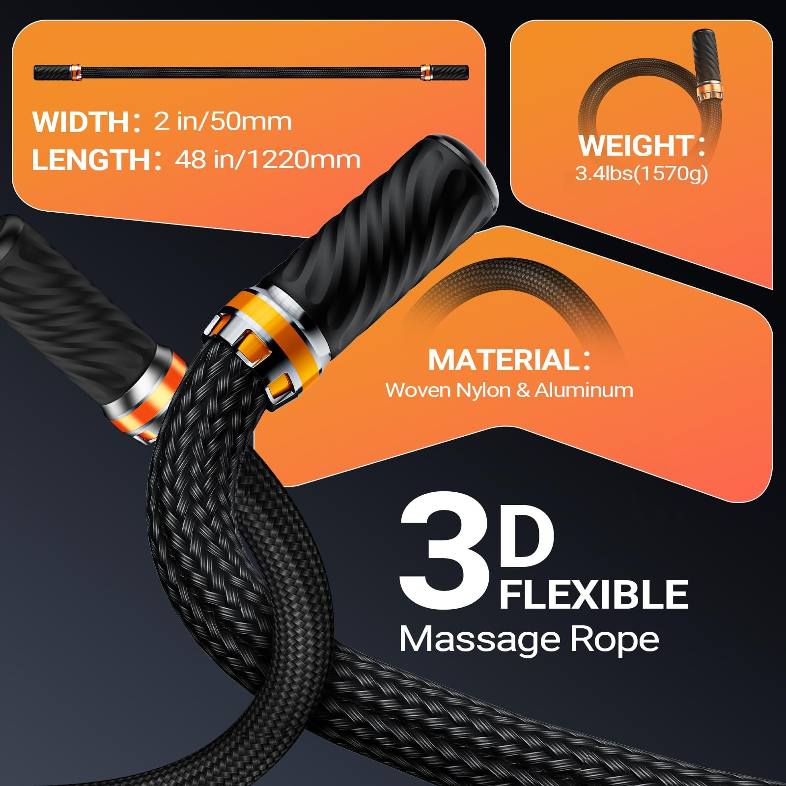 NEW! HYAKO S1 3D Flexible Pro Back Massage Rope
