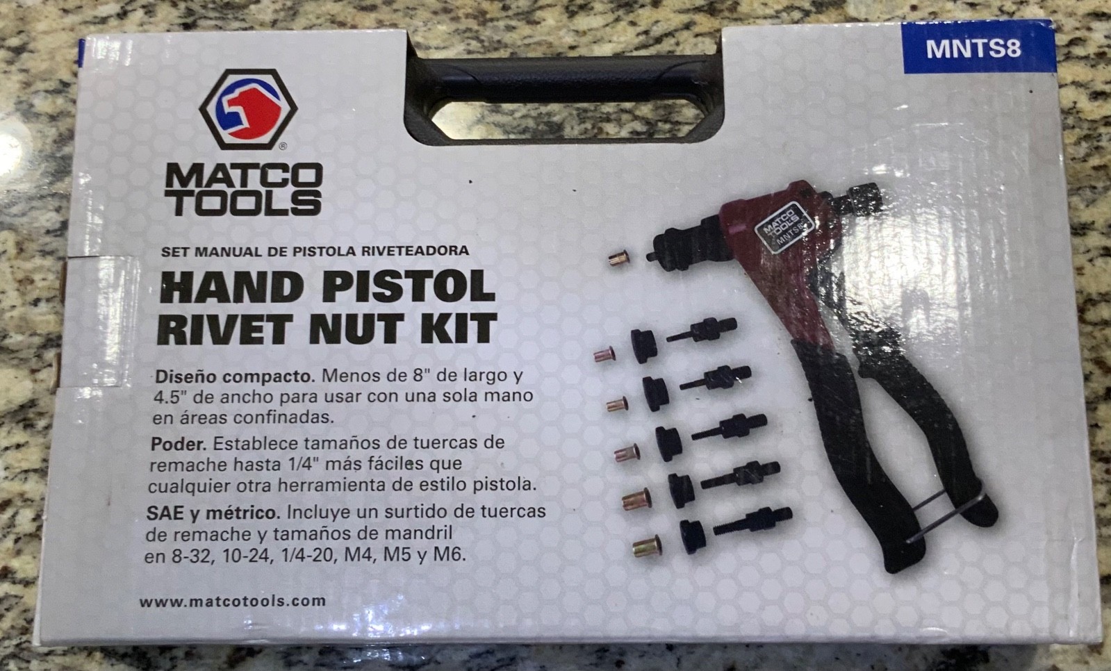 Matco Tools Hand Riveter Rivet Nut Kit Sets SAE & Metric Rivets NOS New Open Box