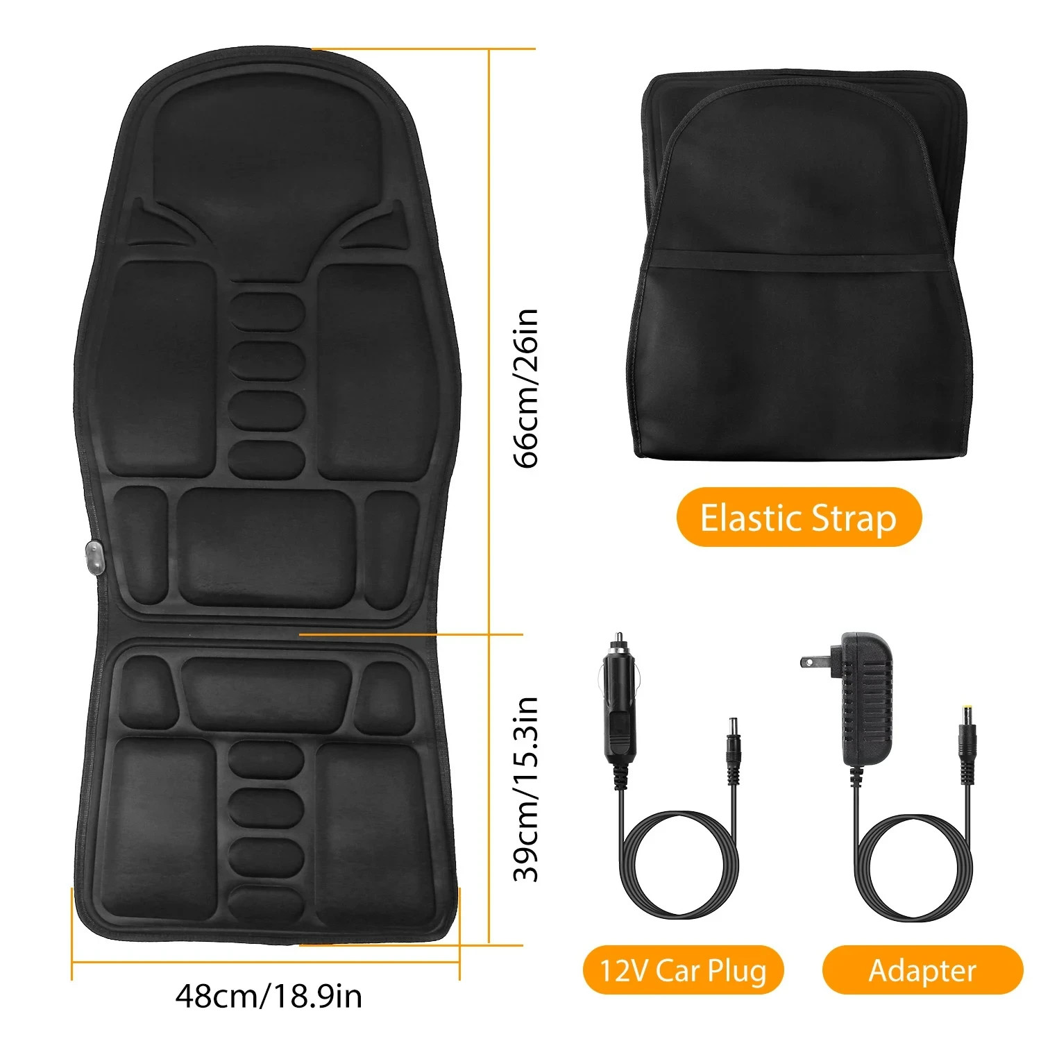 Vibration Car Seat Massager Cushion with Heat