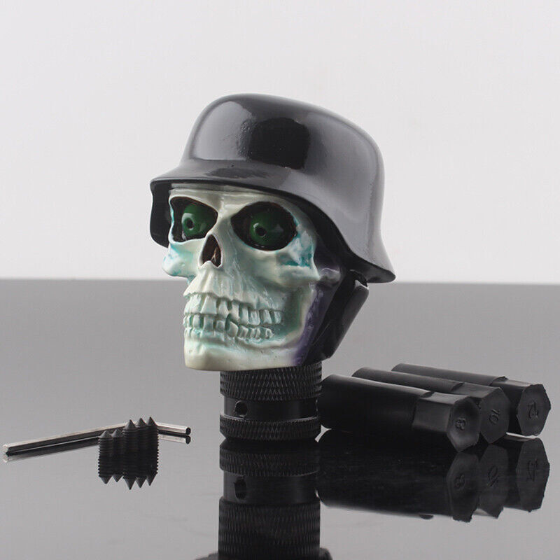 Custom Skull Head Model Car Truck Manual Stick Gear Shift Knob Lever Shifter