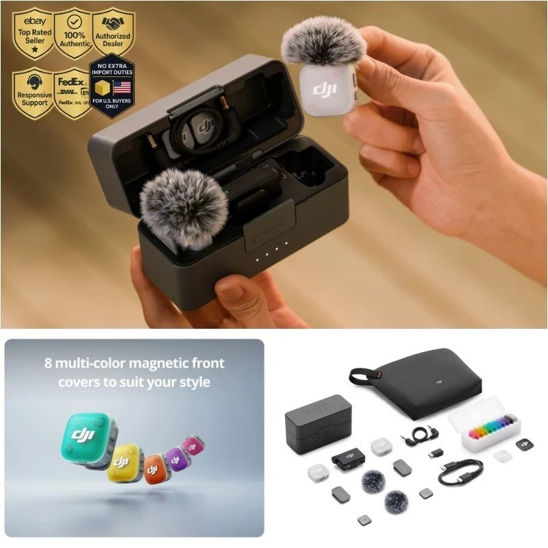 NEW - DJI Mic Mini 2 (2 TX + 1 RX + Charging Case) Brand New NO Tariffs In USA