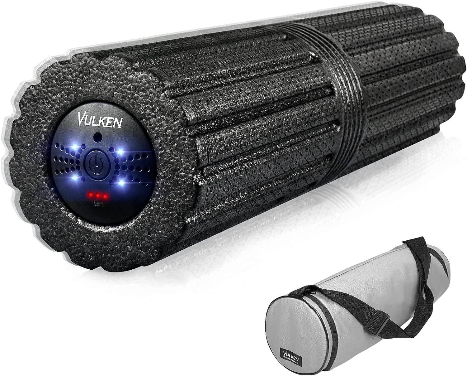 Vulken extra-long 17-inch vibrating foam roller with 4 speed settings