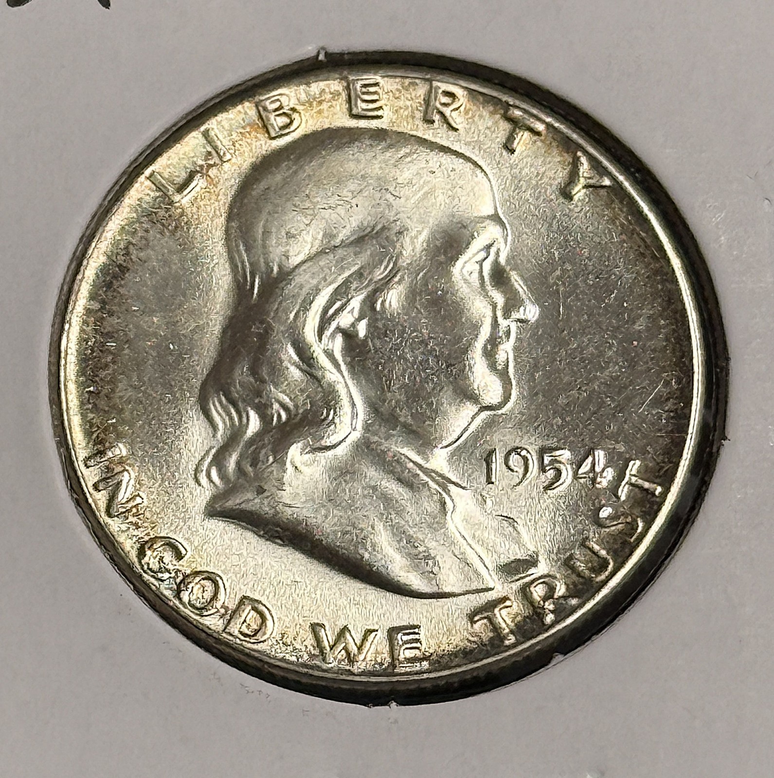 1954 Franklin Half Dollar, Choice Uncirculated, (21760)
