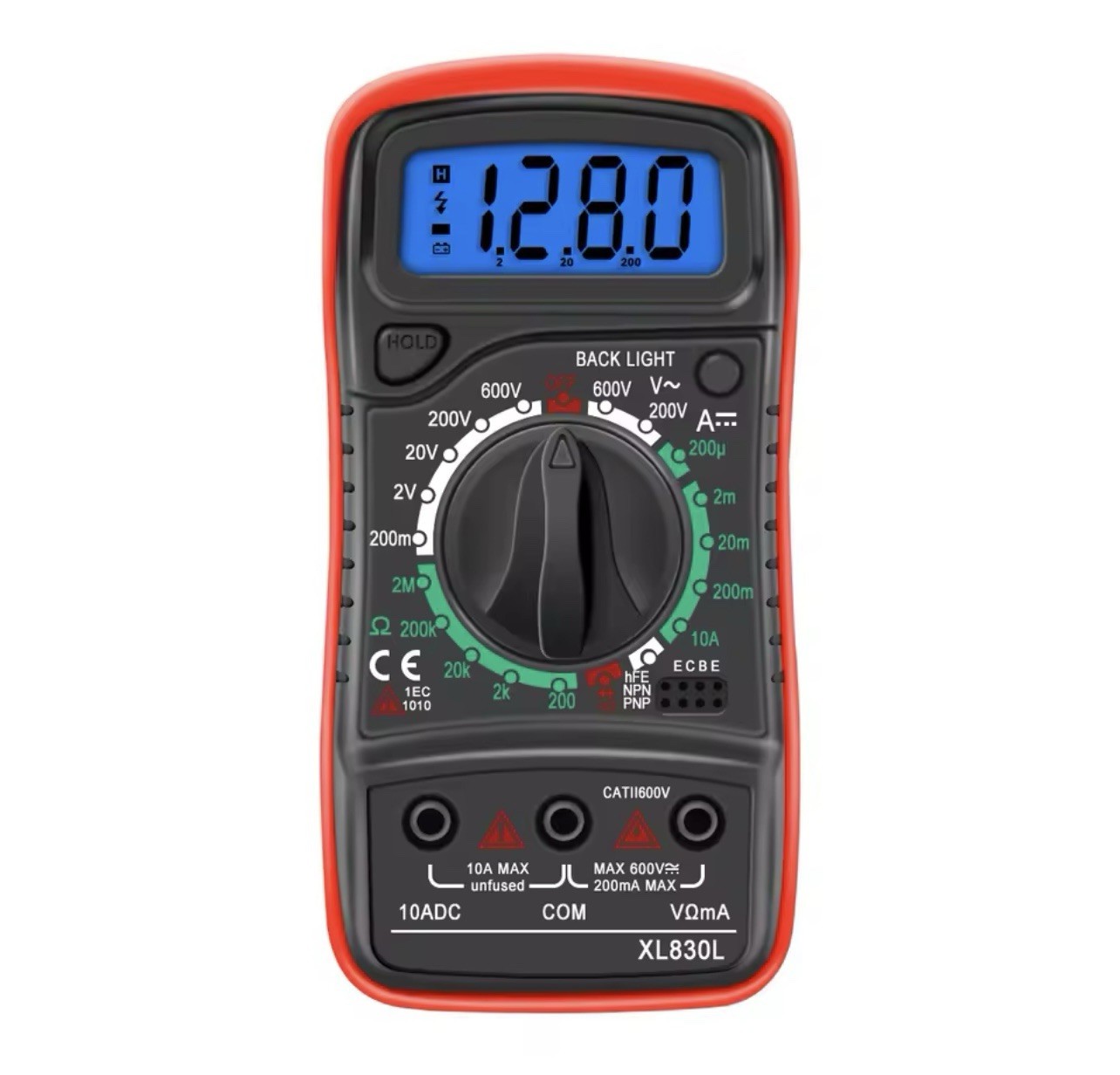 Digital Multimeter AC DC Voltmeter Ammeter Ohmmeter Volt Tester Meter XL830L USA