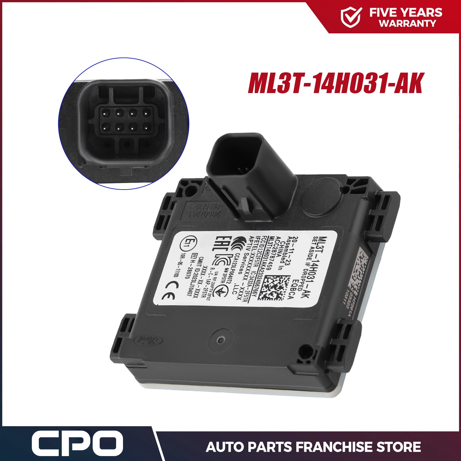 ML3Z-14C689-G ML3T-14H031-AK For Ford Blind Spot Detection System Warning Sensor