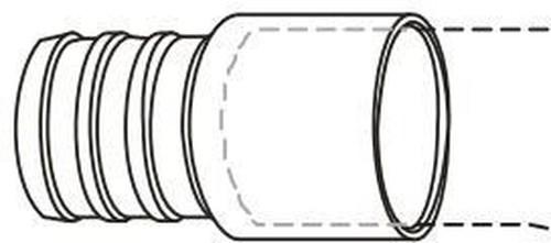 BMI 39906 PEX Adapter 1" Lead-Free DZR Brass 100 PSI PEX x Soldered