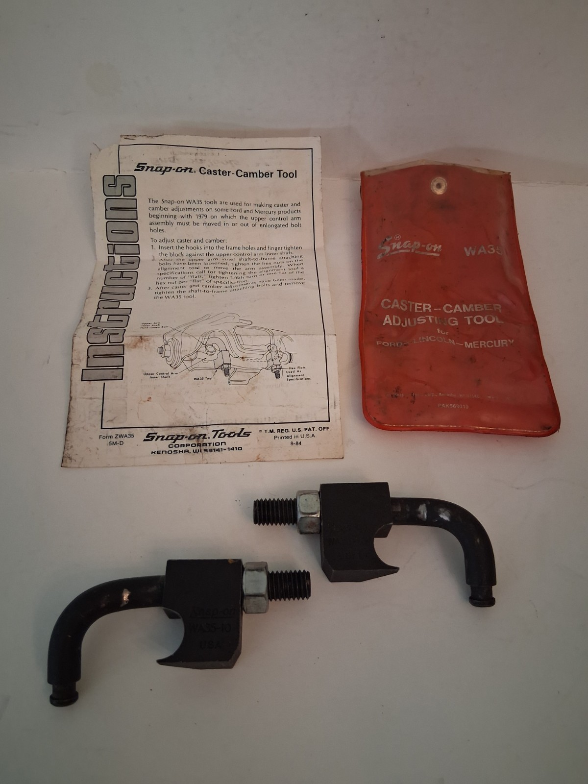 SNAP-ON WA35 Tool CASTER - CAMBER Adjusting Tool for Ford, Mercury & Lincoln