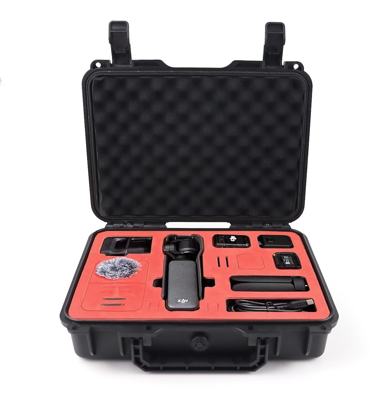Liyirui OSMO Pocket 3 Hard Case,Multifunctional Portable Carrying black