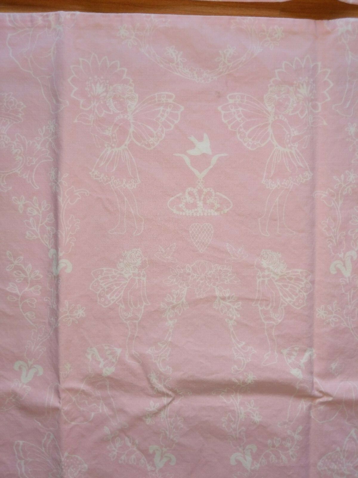 Pottery Barn Kids Elizabeth Pink Fairy Princess Toile Pair Pillowcases Standard