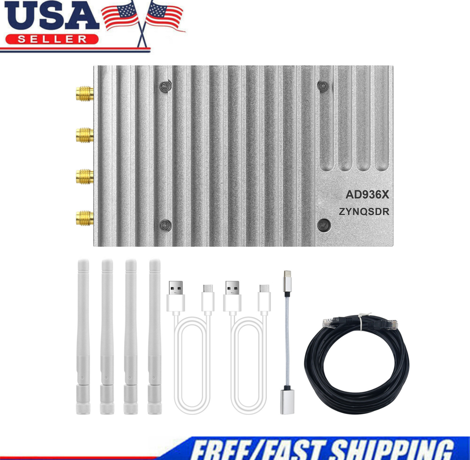HamGeek ADI Pluto+ 70Mhz-6Ghz SDR Software Defined Radio AD936x for Libiio USA