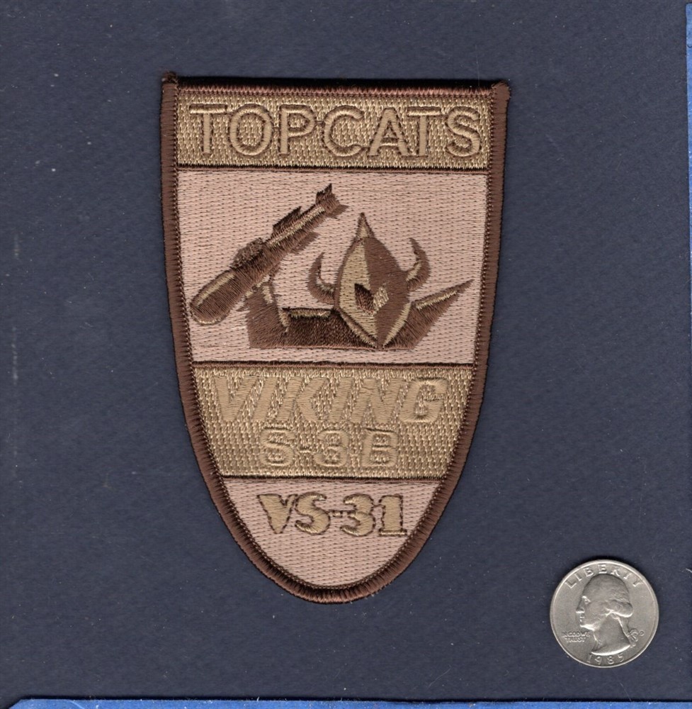 Dealer Lot VS-31 TOPCATS US NAVY S-3B S-3 VIKING Squadron Desert Patch Set of 10