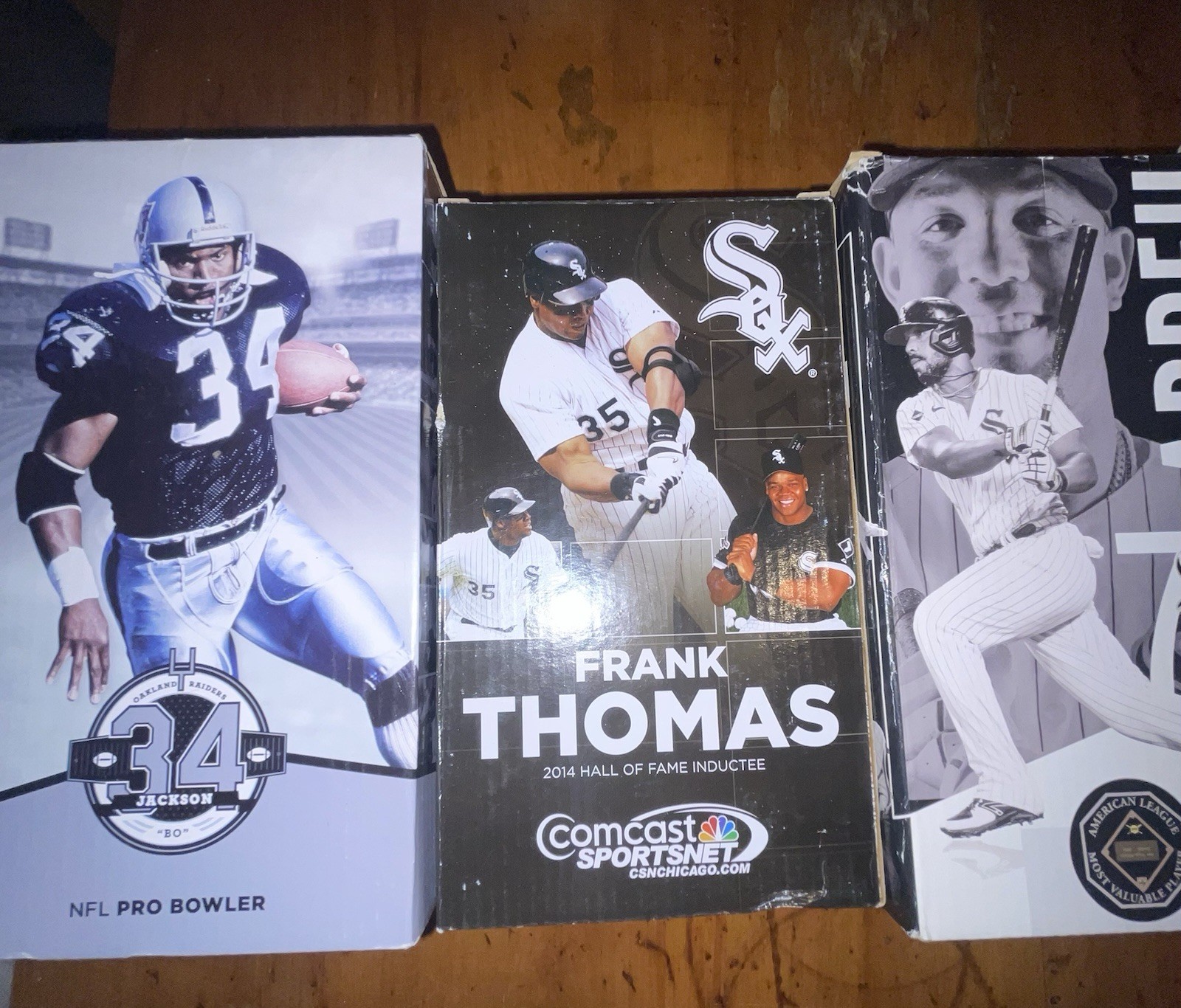 Bo Jackson Bat Breaker Bobblehead Chicago White Sox Los Angeles Raiders Lot