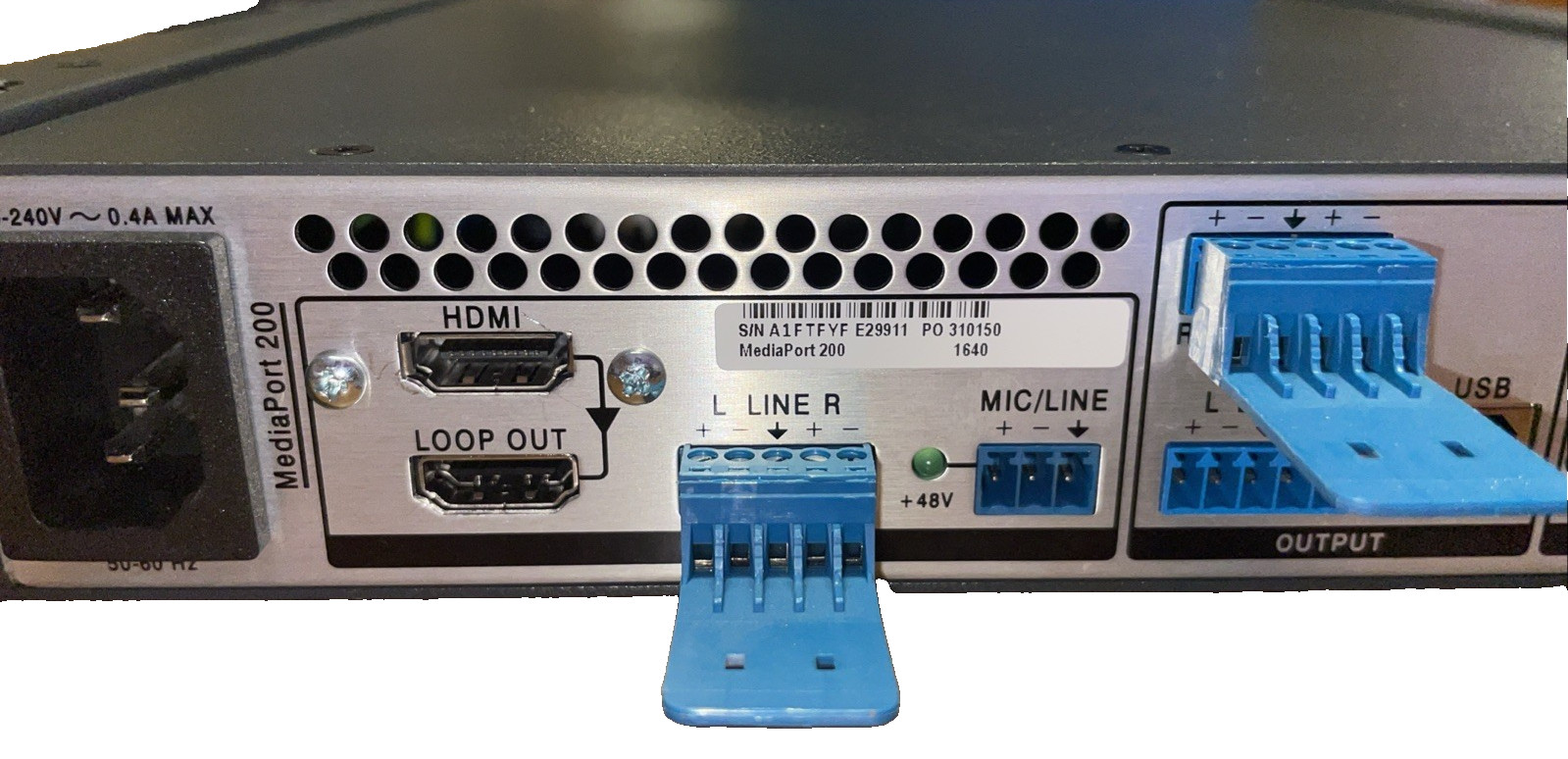 Extron MediaPort 200 HDMI Streaming Encoder USB Audio DSP Scaler LAN
