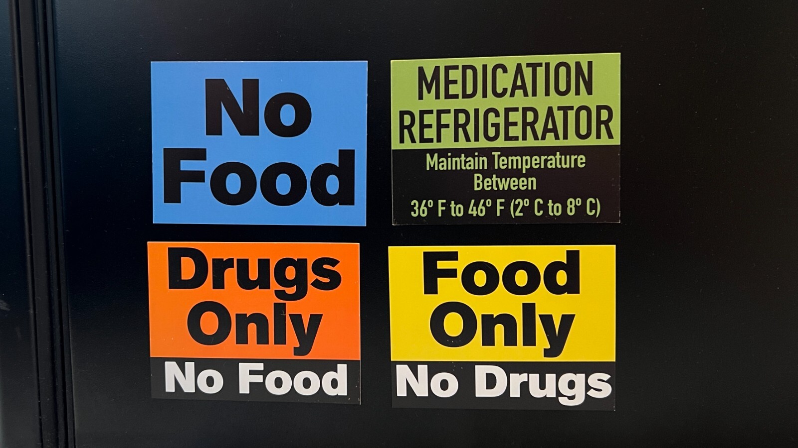 Medical Refrigerator Magnets - Drugs Only, Food Only, ++ | FDA & CMS Compliant