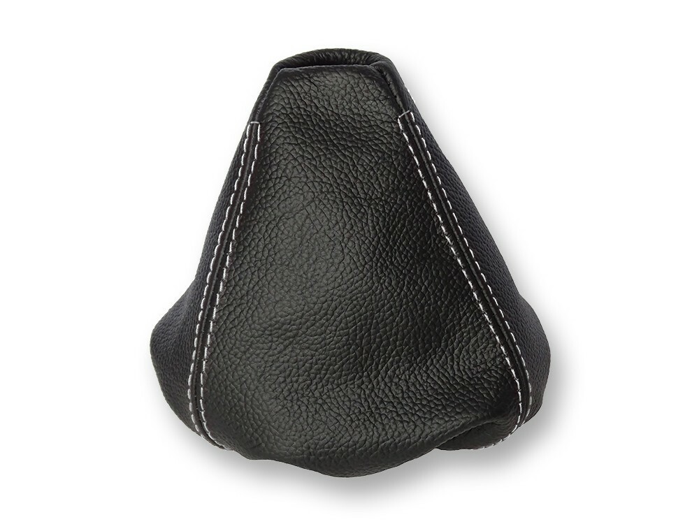 Shift Boot For BMW E30 1982-1991 Manual Genuine Black Leather White Stitching