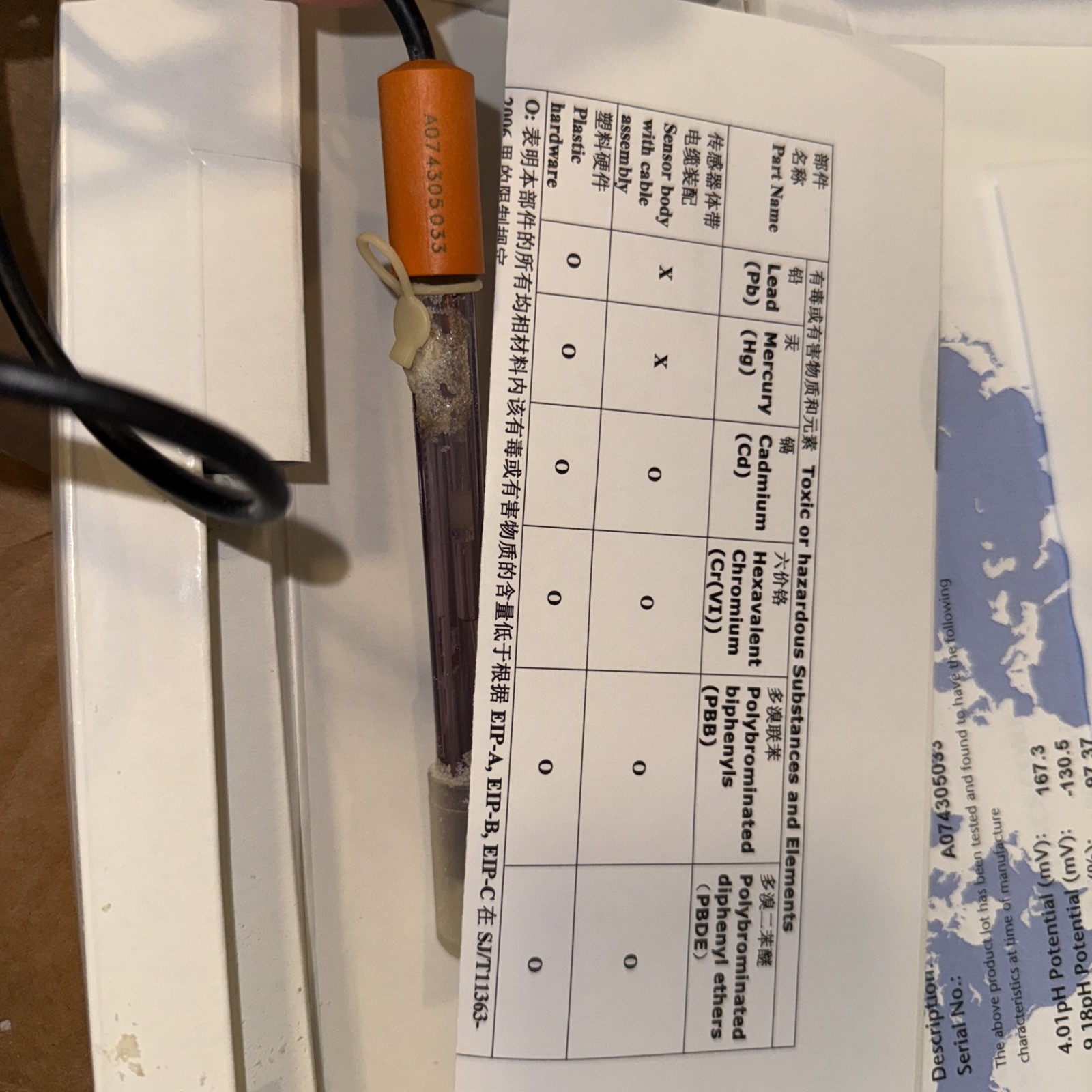 STEM Corning pH Meter 220 with plug, accepts Batteries (not included)& Electrode