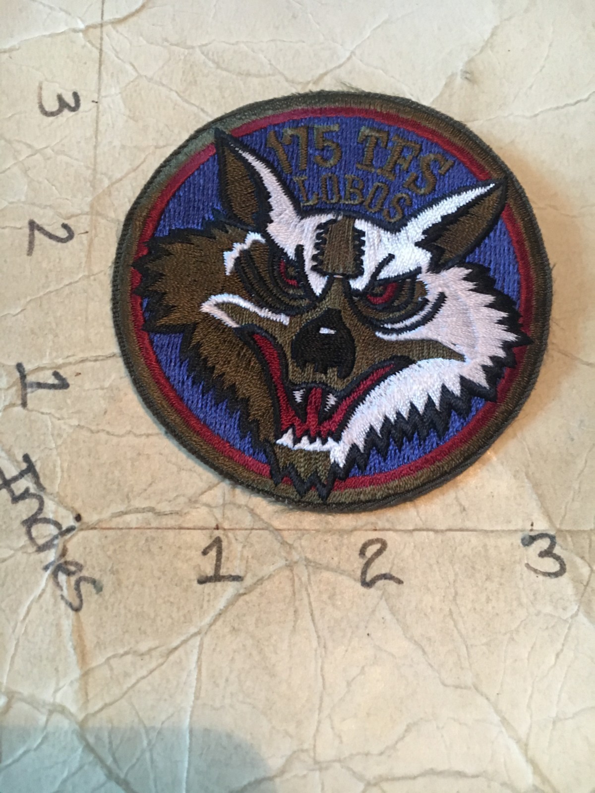 USAF 175th Tactical Fighter Squadron subdued patch 8/18/25