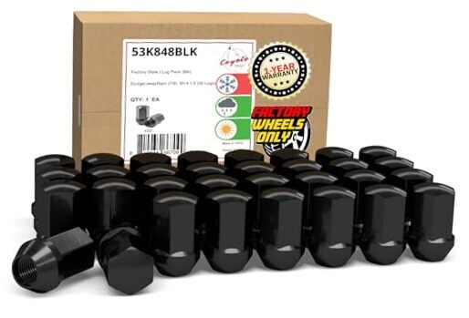 32 Pcs M14x1.5 14x1.5 Thread OEM M14x1.5 Black Factory Style - Rainy Climate