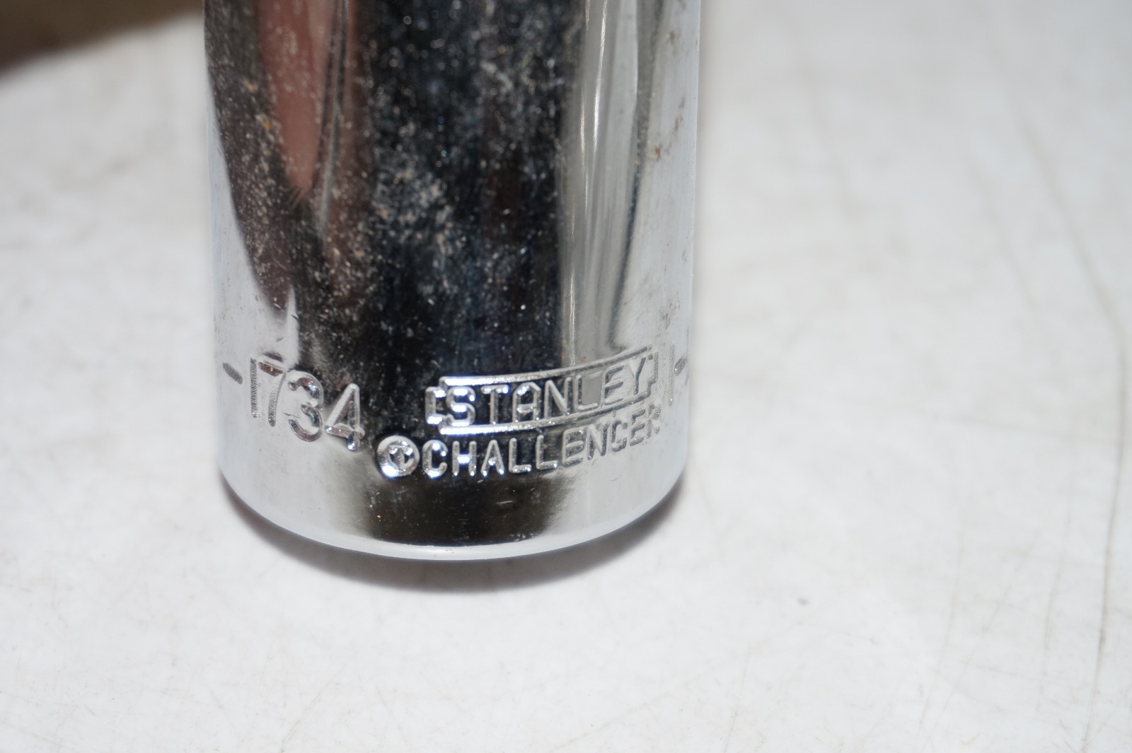 STANLEY Challenger 1/2" Chrome 12 Point Deep Socket 1/2" Drive 1716 USA