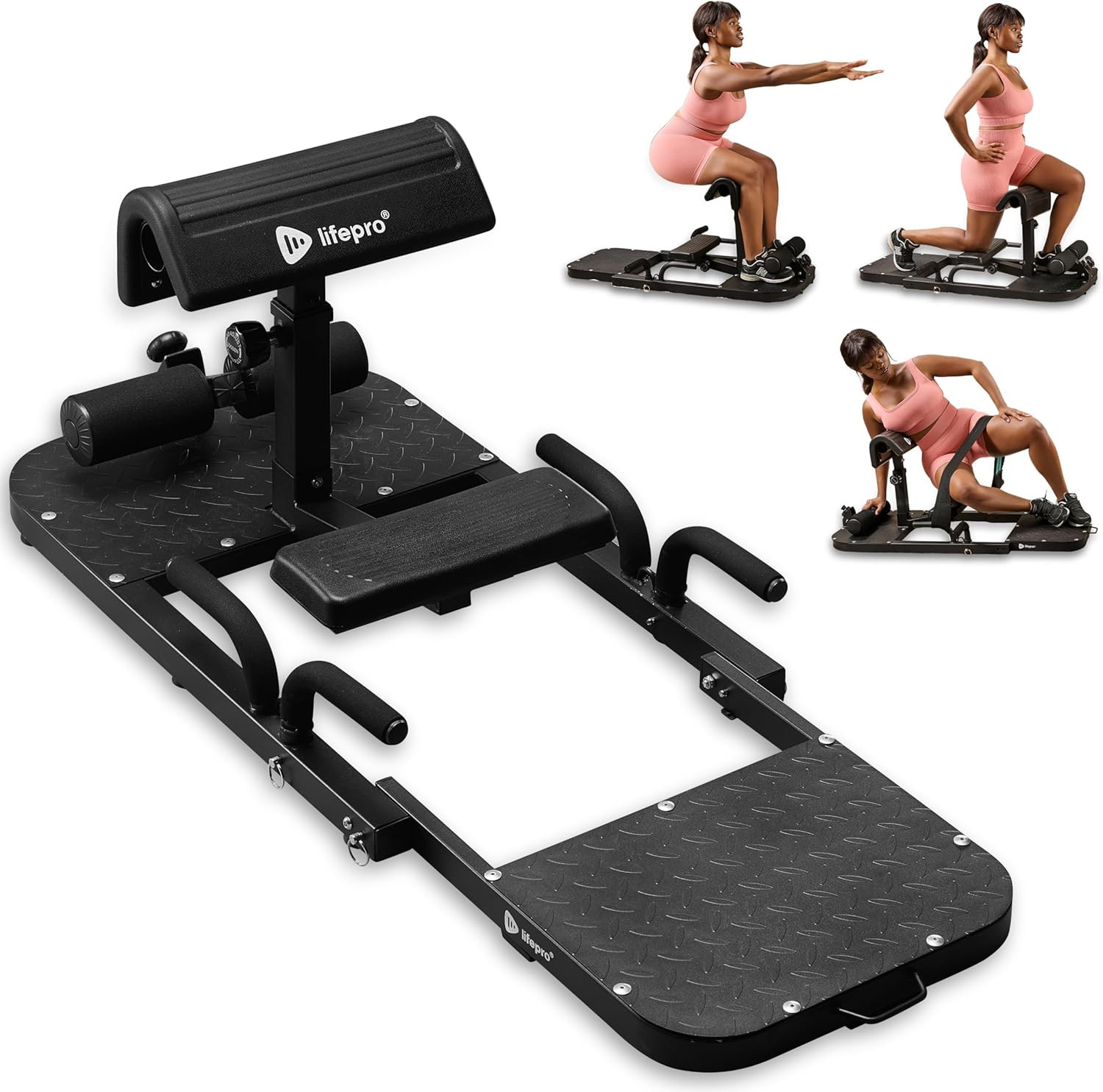 Hip Thrust Machine – Adjustable Glutes Workout Equipment for Home – Gluteblast F