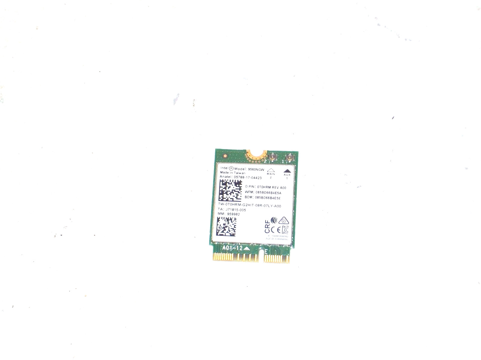 Intel Wireless-AC 9560 WLAN WiFi 802.11ac / Bluetooth 5.0 M.2 Card AMC03 T0HRM