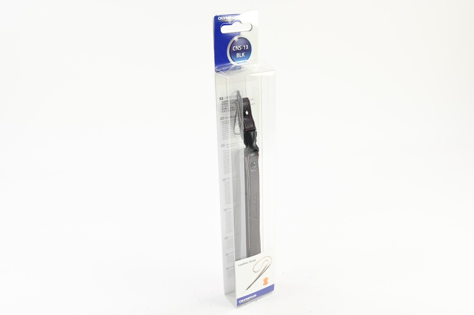 Olympus CNS-13 Black Leather Neck Strap #G818