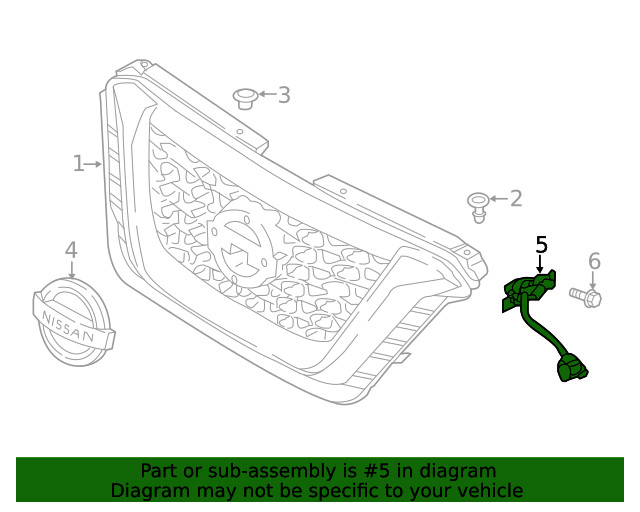 Genuine Nissan Camera 284F1-5RA2A