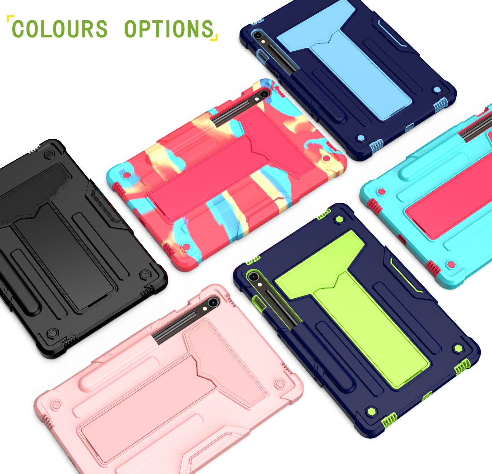 Samsung Galaxy Tab S10 Lite/ S10 FE/S9 FE 5G 10.9" Shockproof Rugged Stand Cover