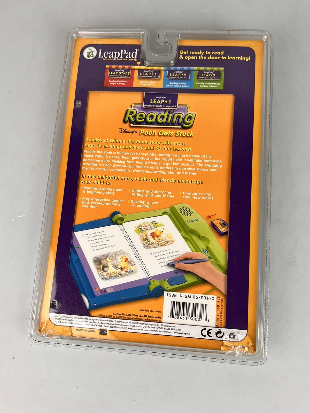Disney Winnie the Pooh: Pooh Gets Stuck LeapFrog LeapPad LEAP-1 READING Ages 4-6