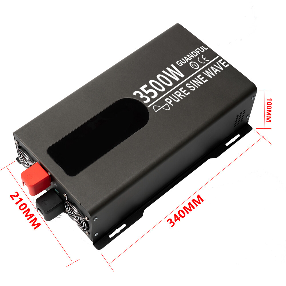 4000W Pure Sine Wave Inverter 12V to 110V 120V LCD for RV Solar Home