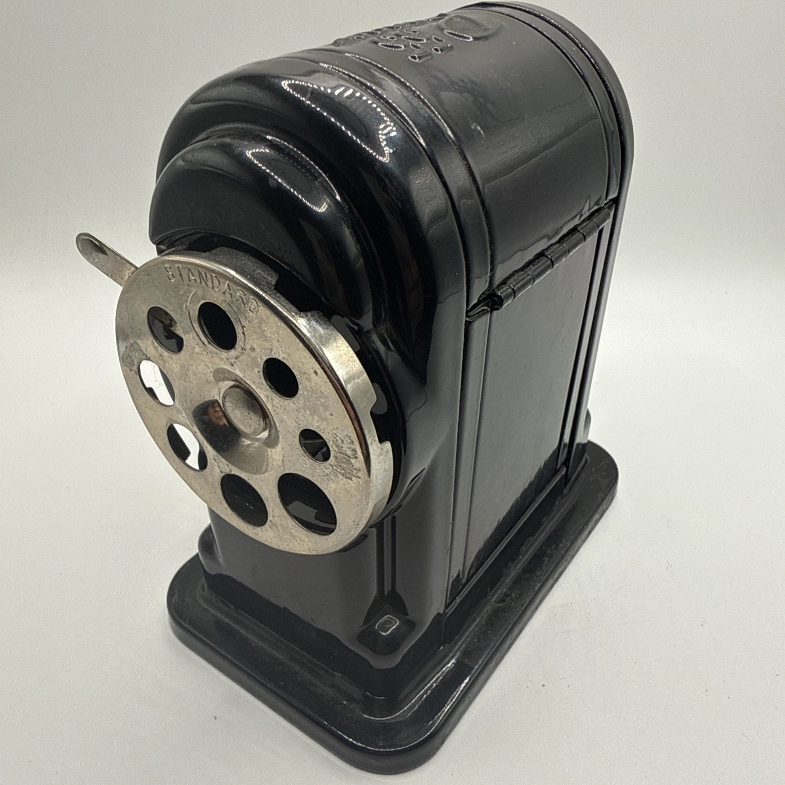 Vintage Ranger 55 Desk Pencil Sharpener, Manual Operation, black