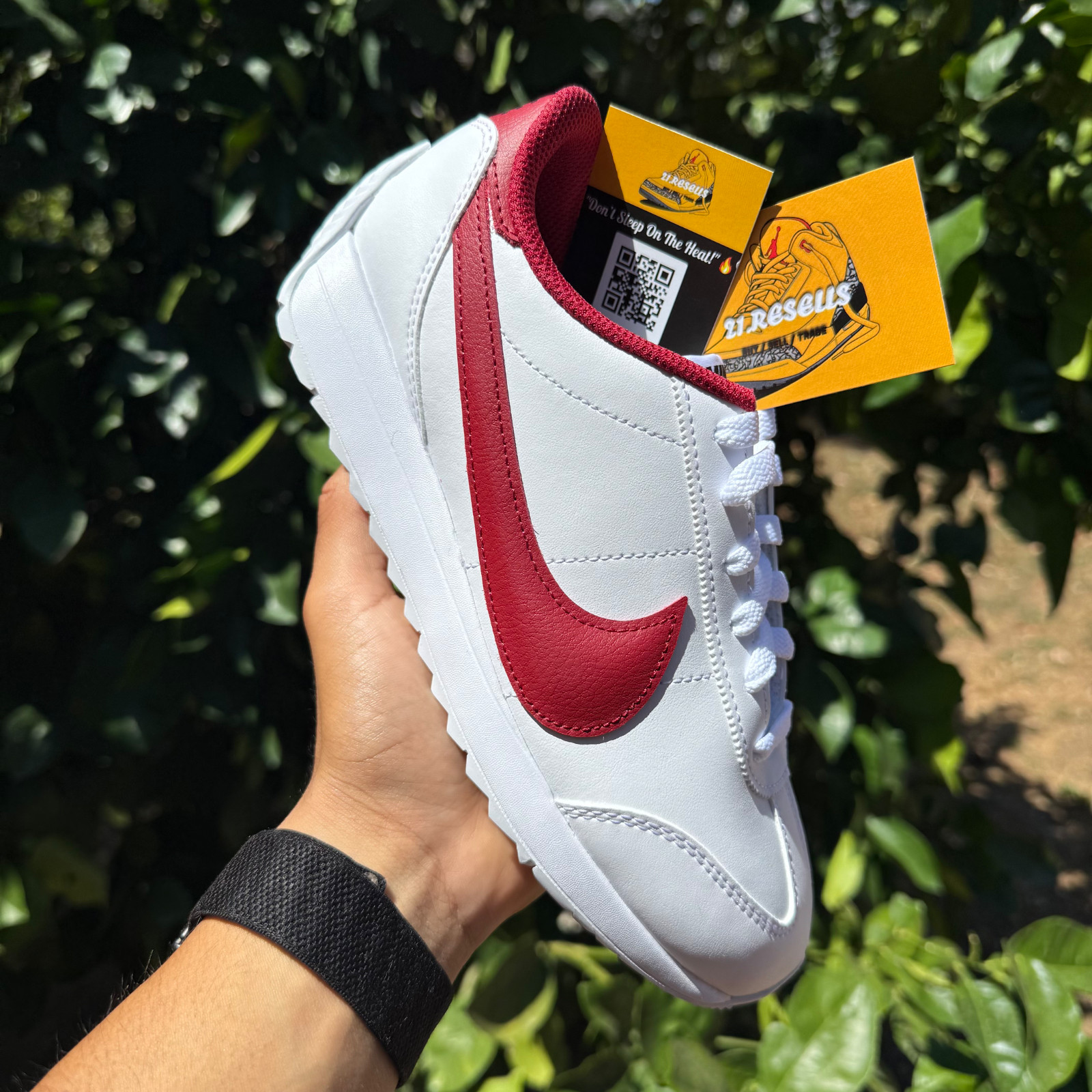 Nike Pacific LT Red White Leather Low Top Women's New! FREE SHIP! HV6430-101