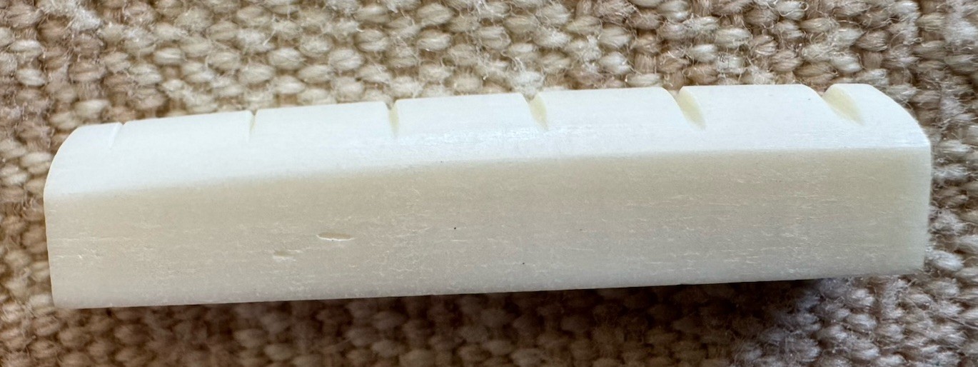 Flat Bleached Cow Bone Guitar Nut Gibson Martin Epiphone & Similar Starter Slots