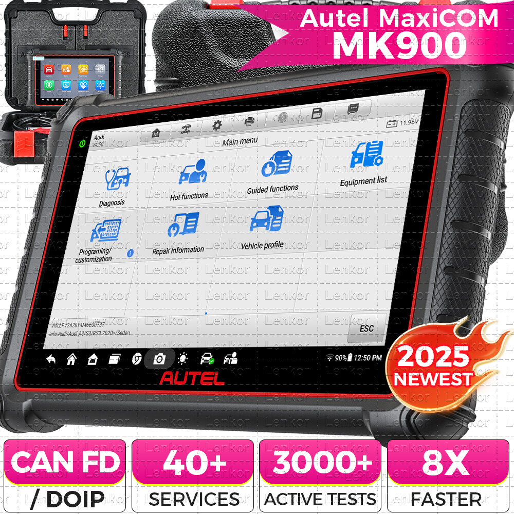 2025 Autel MaxiCOM MK900 MK900-BT MX900 Auto All System Diagnostic Scanner Tool