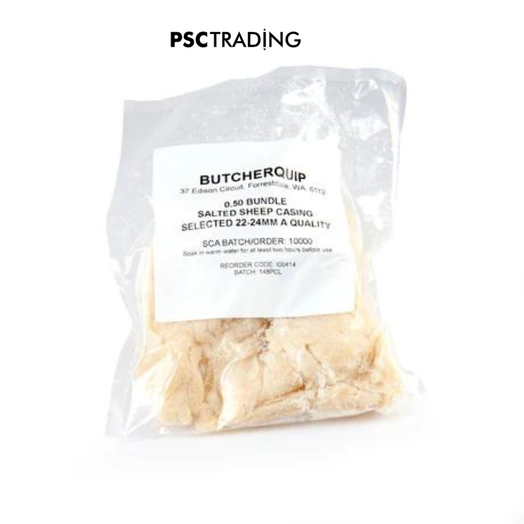 Natural Sheep Casings 22/24mm (90m) Home Butcher / Hunter / Sausage Maker