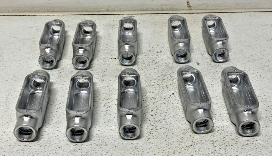 NEW Crouse-Hinds 21 C75M Form 5  3/4" Malleable Conduit Body Lot of 10 42E