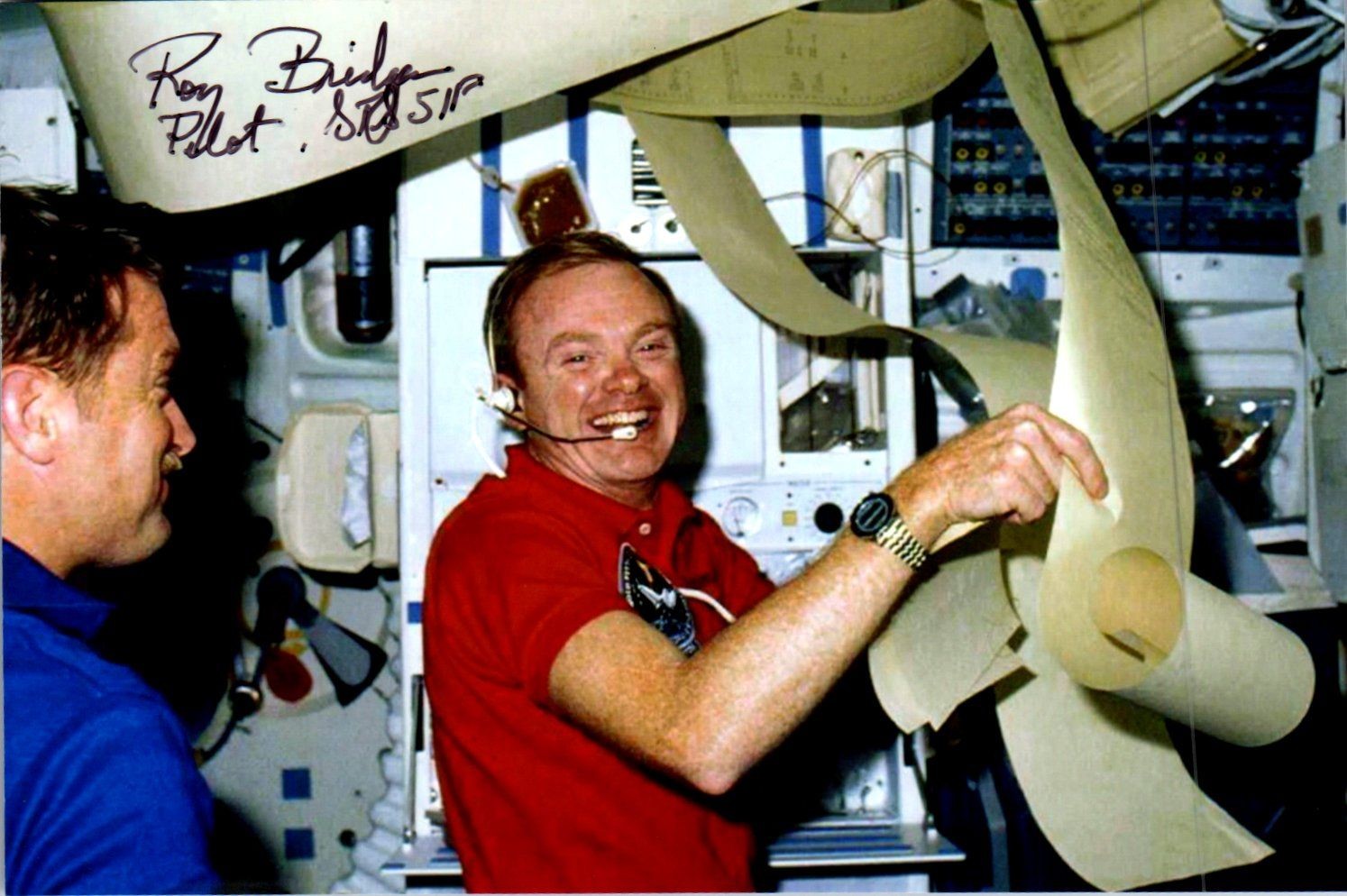Original Autograph Roy Bridges NASA /// Autograph Auto Signed Sig 368896