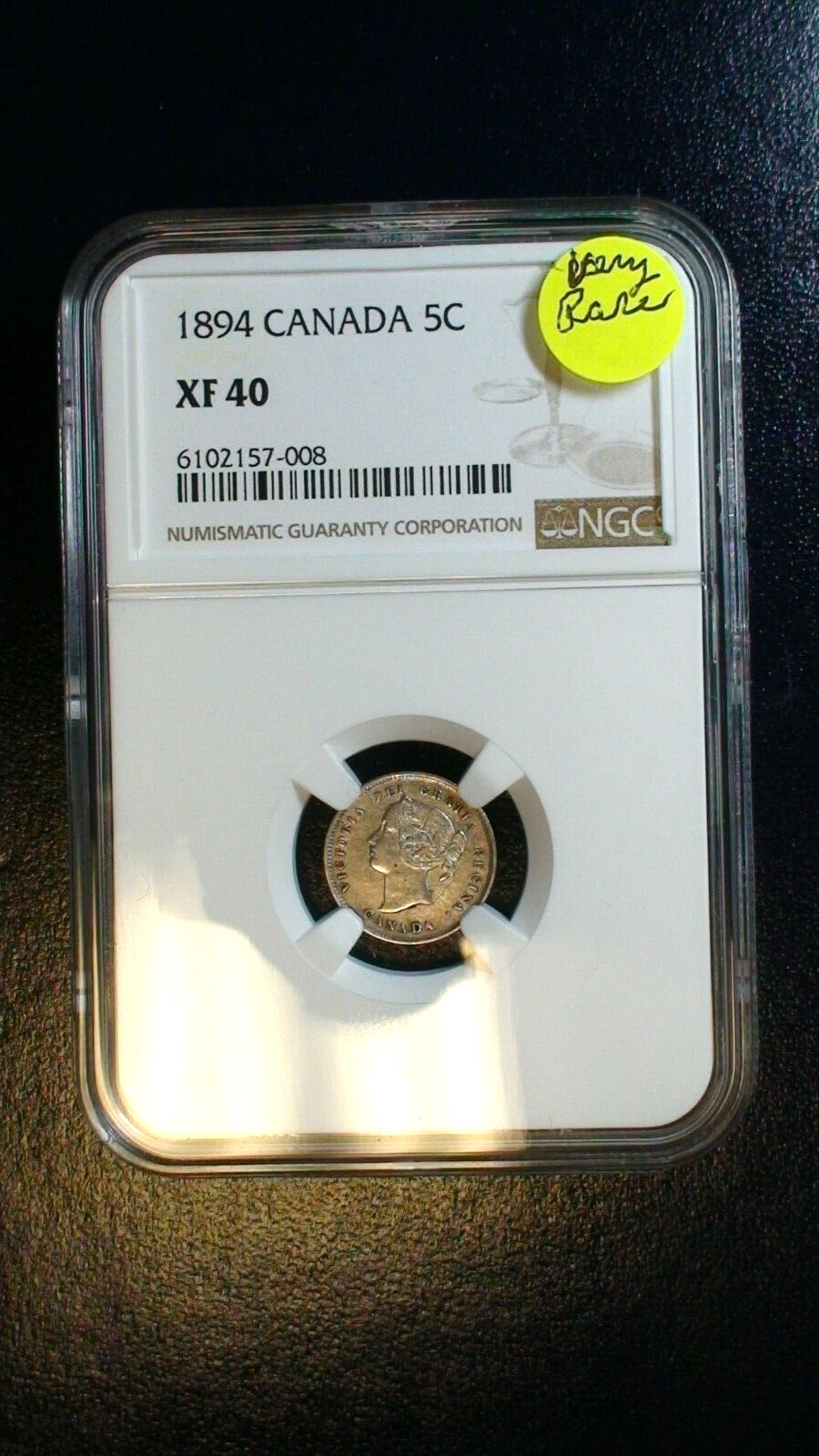 1894 Canada Five Cents NGC XF40 SILVER 5C Coin PRICED TO SELL QUICKLY!