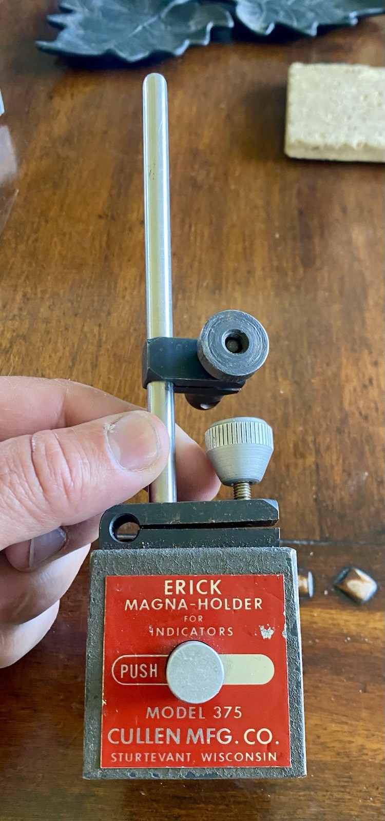 Erick Magna-Holder Mag Base Push Button - Magnetic Indicator Holder USA