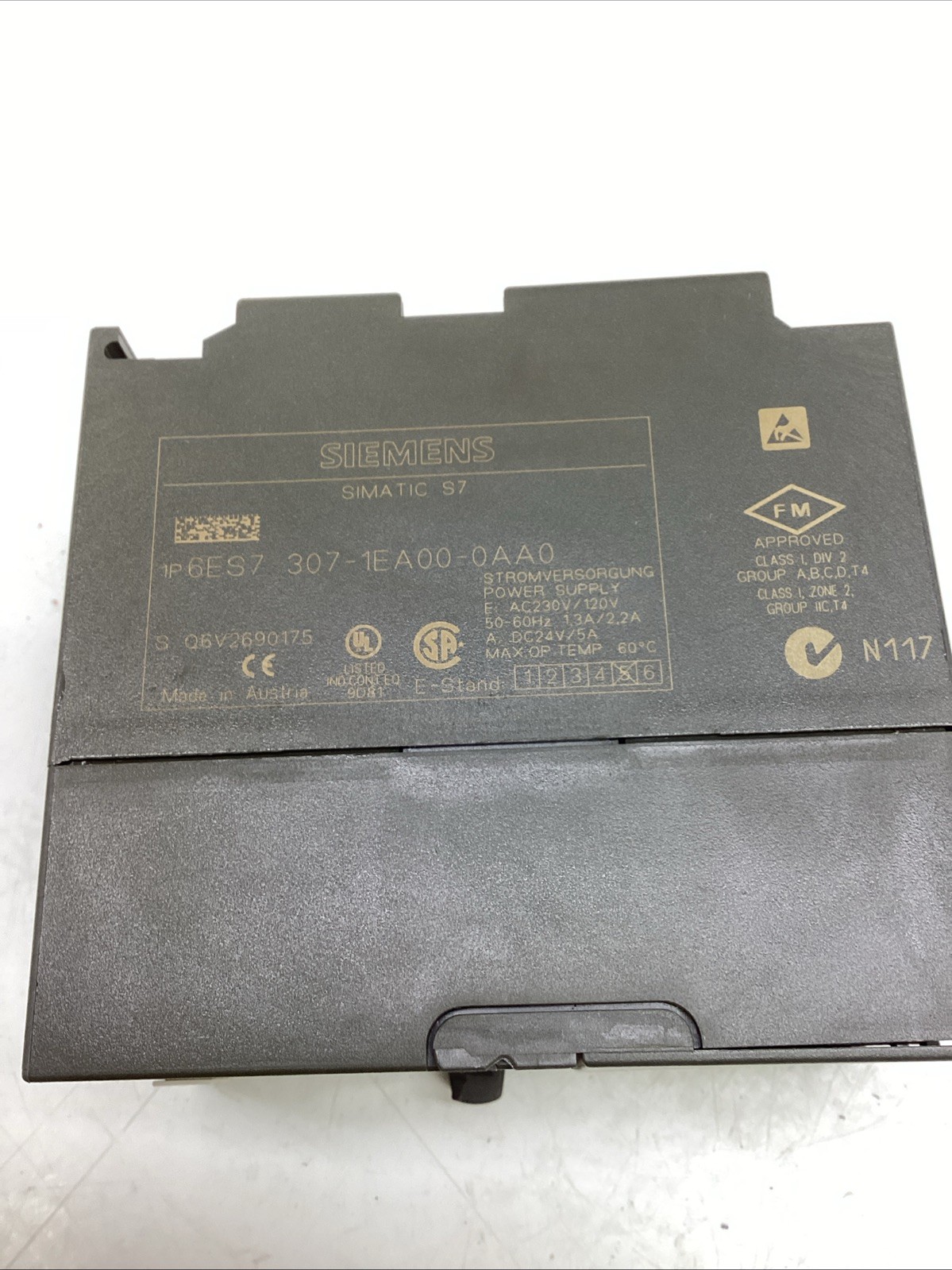 Siemens PLC Voltage Selector SIMATIC S7 6ES7 307-1EA00-0AA0