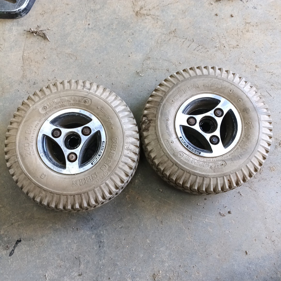 Quickie Rhapsody 10"x 3" Drive Wheels  Foam Filled 300-4 260x85 Tires or Prelude