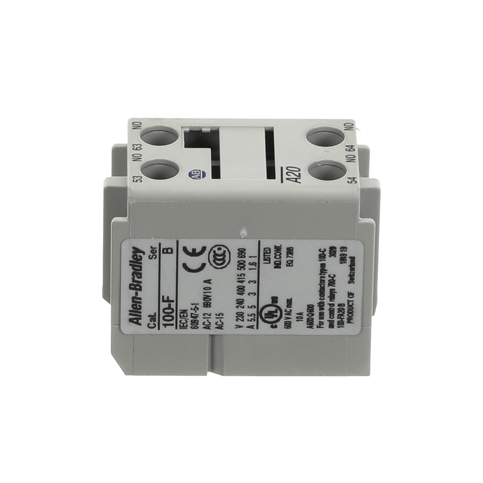 Vogt Ice Machines Aux. Contact, 5A, 2 No, Top Mo 12A7518E32 - Genuine OEM