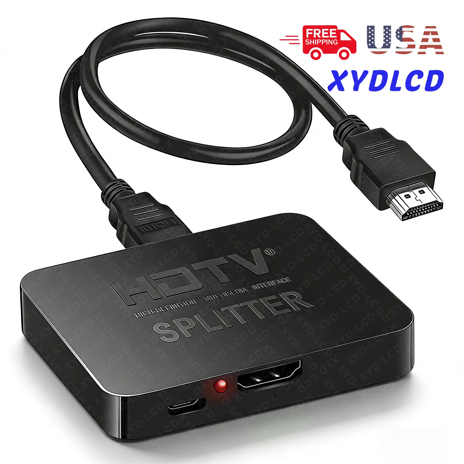 Avedio Links 4K 60Hz HDMI Splitter 1 In 2 Out Mirror Video and Audio Duplication