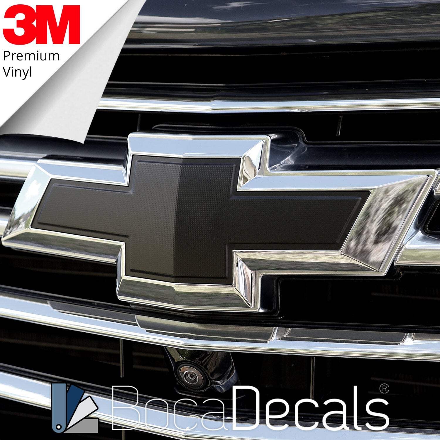 BocaDecals Emblem Overlay Insert Decals For 2018-2023 Chevy Traverse