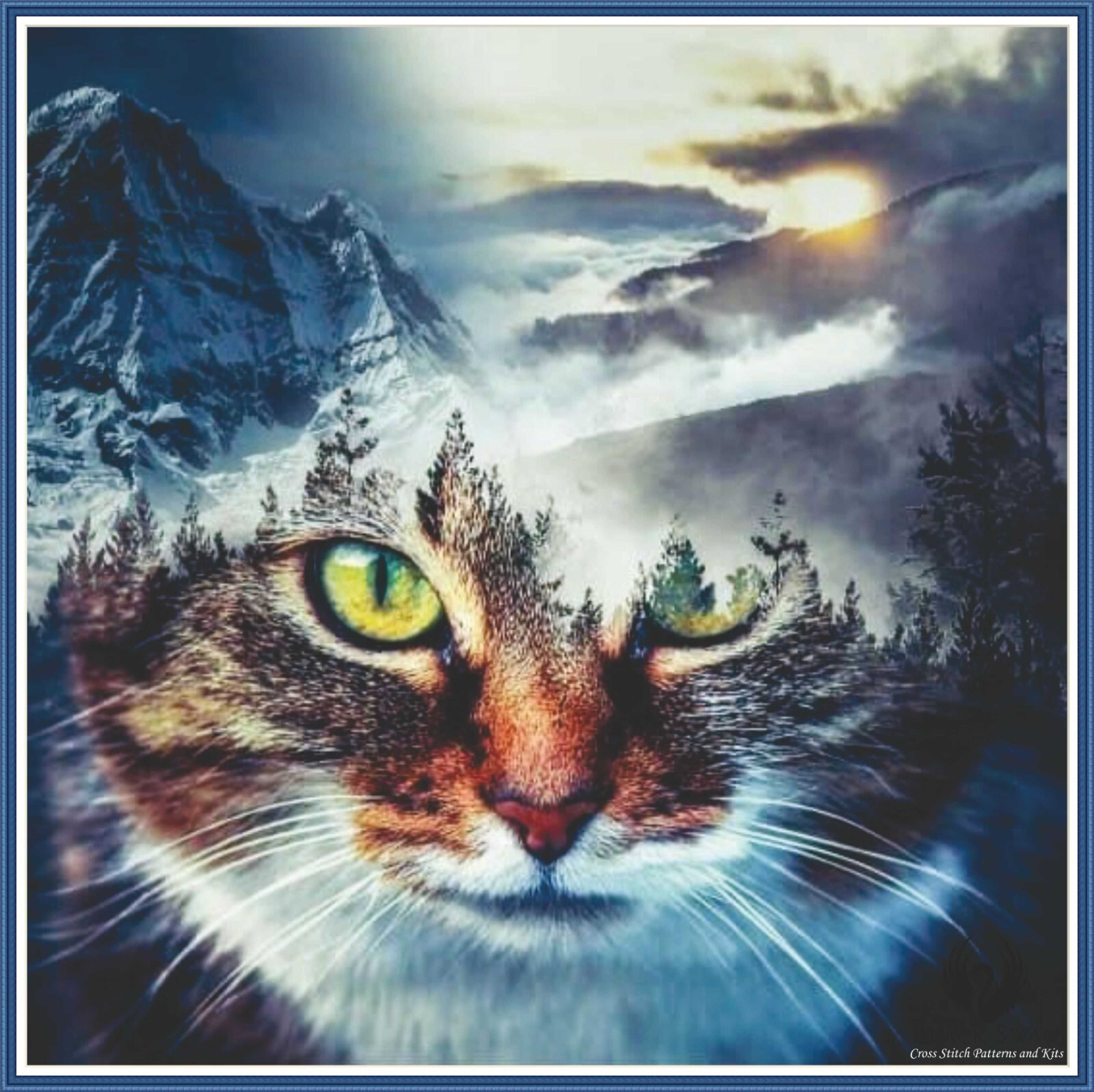 Dreaming Cat  936 Chart Counted Cross Stitch Pattern Needlework