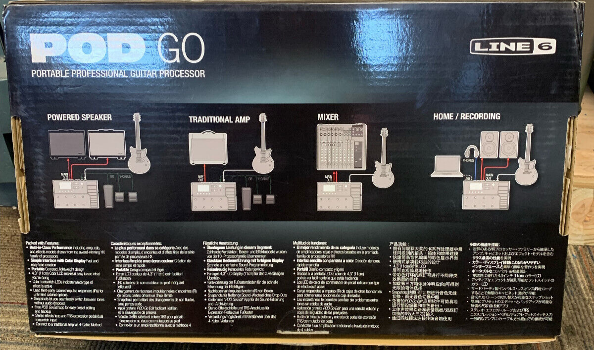 Pod Go Line 6 Portable Professional Guitar Processor