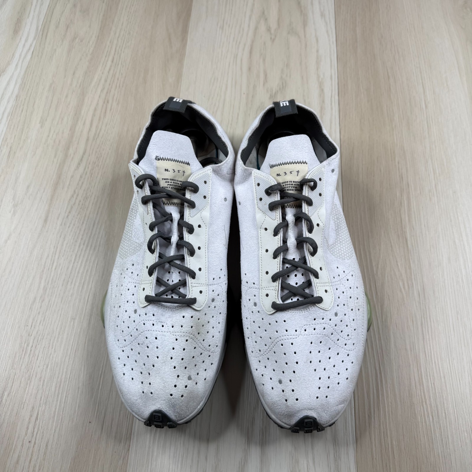 Nike CJ2033-100 Mens Summit White/ Vast Gray Herren Air Zoom-Type Sneakers Sz 15
