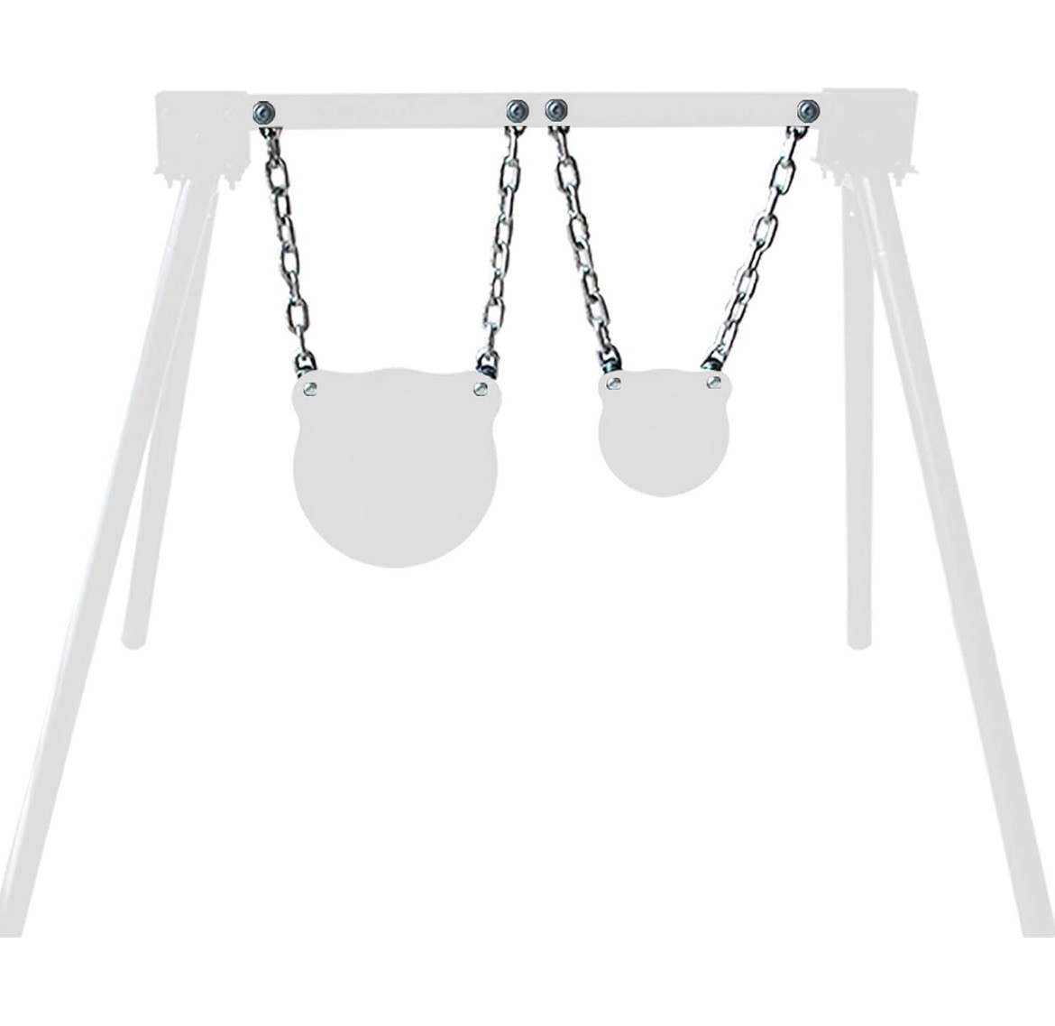 Highwild Target Mounting Kit AR500 Gong Targets Hanging Chain & Straps - 2 Sets