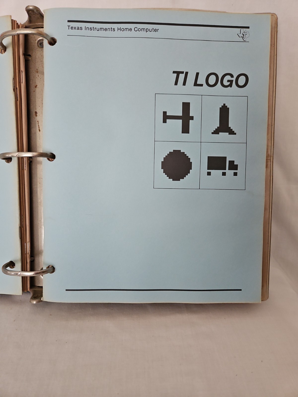 Vintage Texas Instruments Home Computer Binder Manual PHP1270